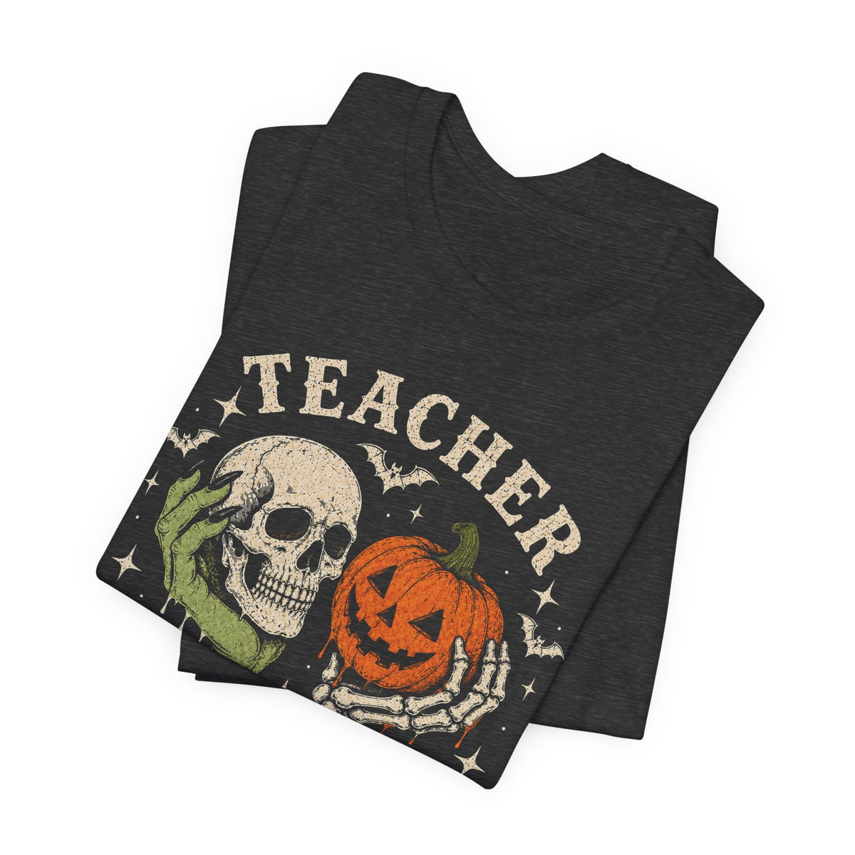 "Teacher Besties" Halloween Hands Teacher T-shirt - Teacher Care Crate-T-Shirt