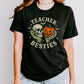 "Teacher Besties" Halloween Hands Teacher T-shirt - Teacher Care Crate-T-Shirt