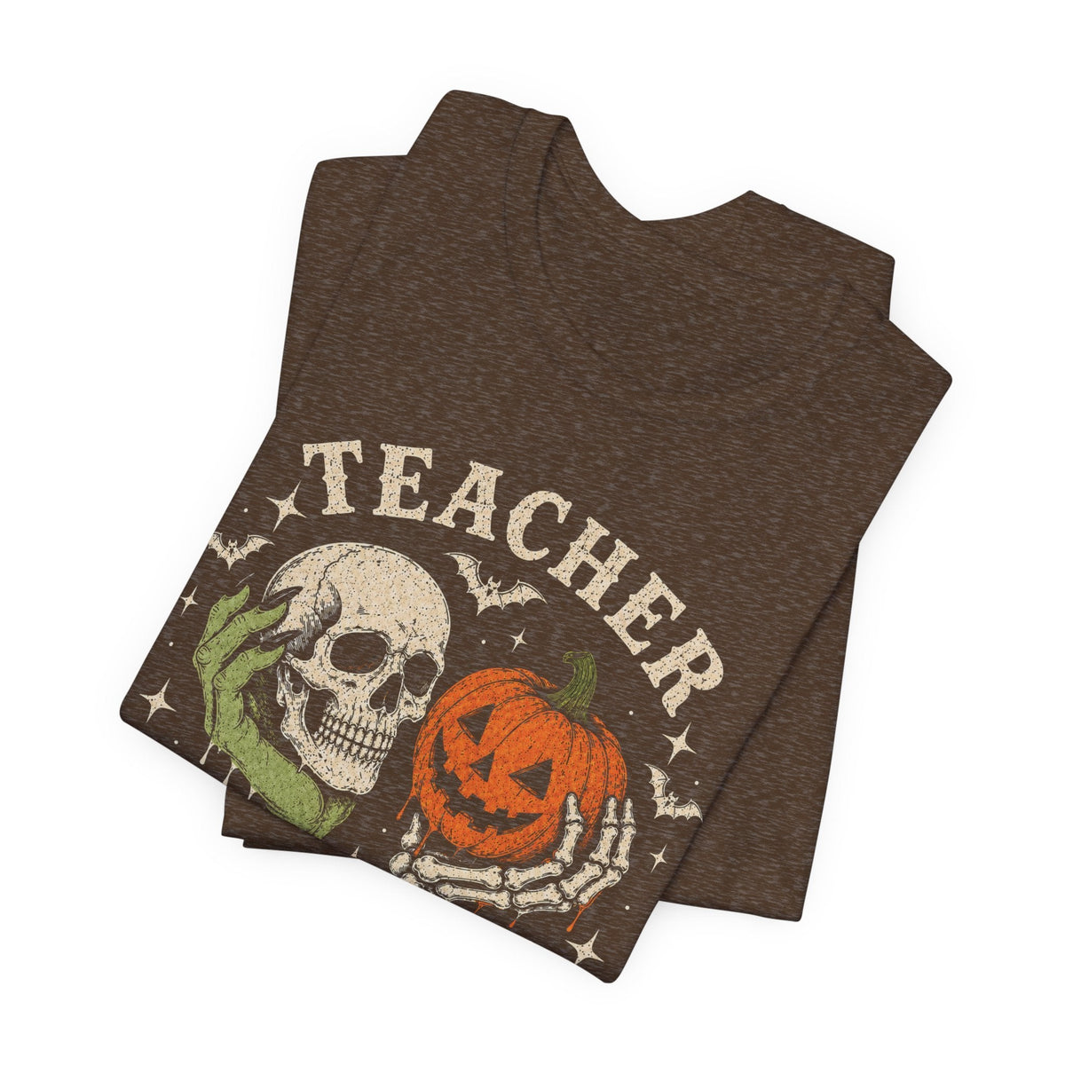 "Teacher Besties" Halloween Hands Teacher T-shirt - Teacher Care Crate-T-Shirt