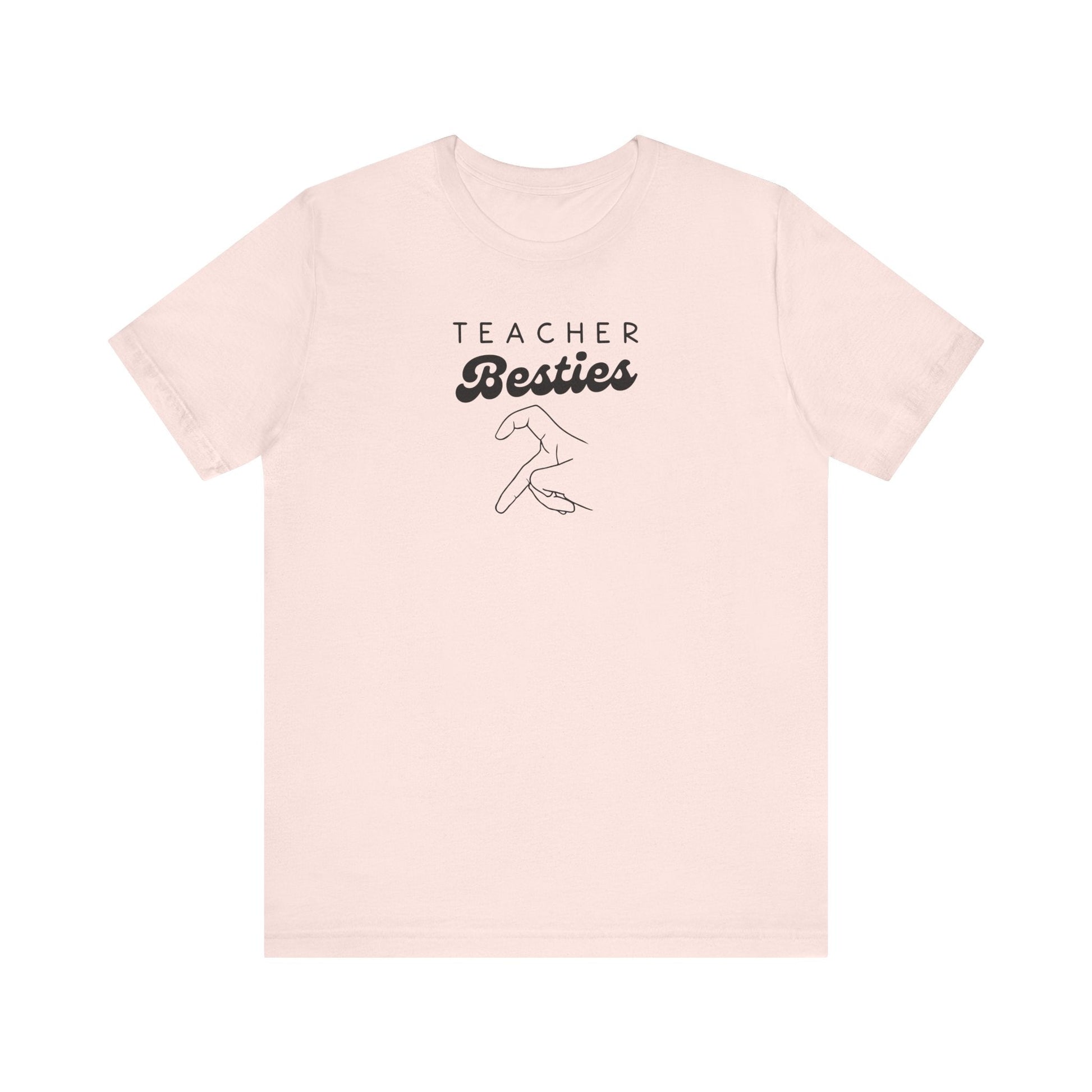 "Teacher Besties LEFT HAND" Teacher T-shirt - Teacher Care Crate - T-Shirt