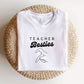 "Teacher Besties LEFT HAND" Teacher T-shirt - Teacher Care Crate - T-Shirt