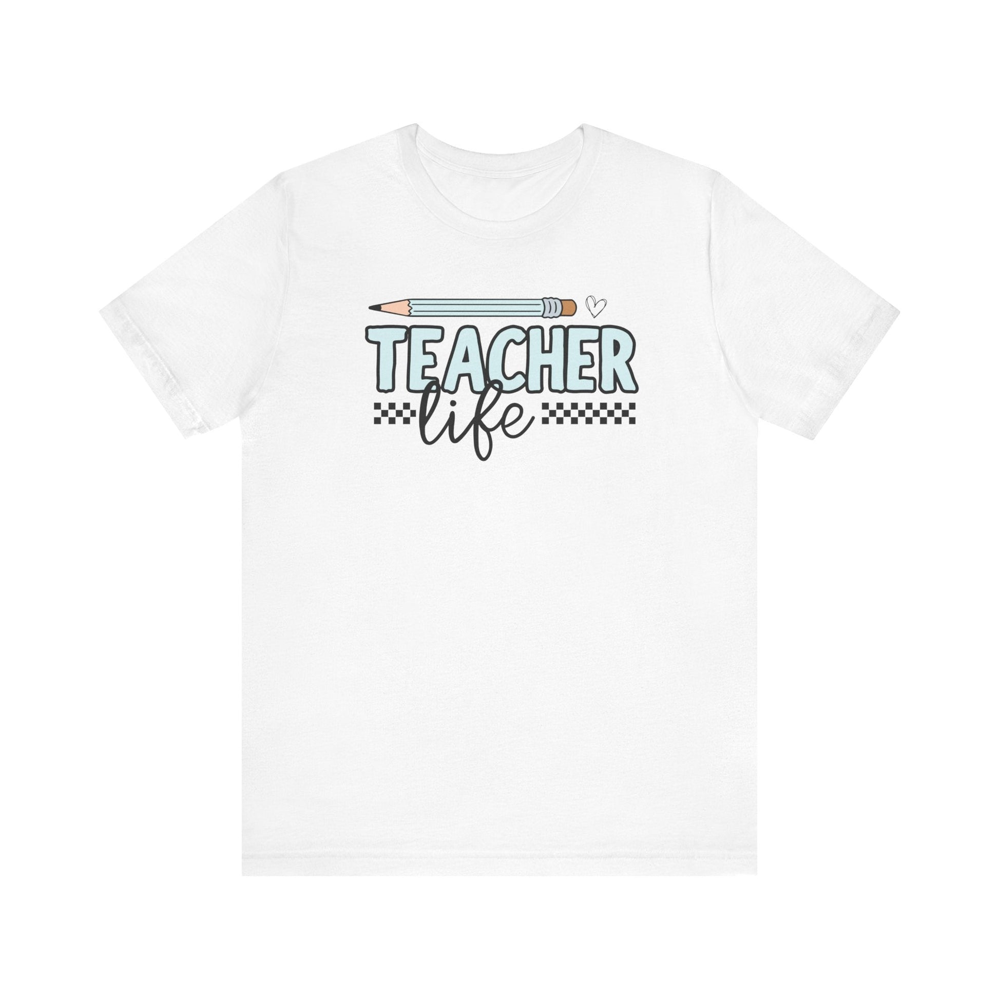 "Teacher Life" Blue Pencil Teacher T-shirt - Teacher Care Crate - T-Shirt