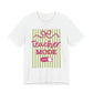 "Teacher Mode Off" Striped Teacher T-shirt - Teacher Care Crate-T-Shirt
