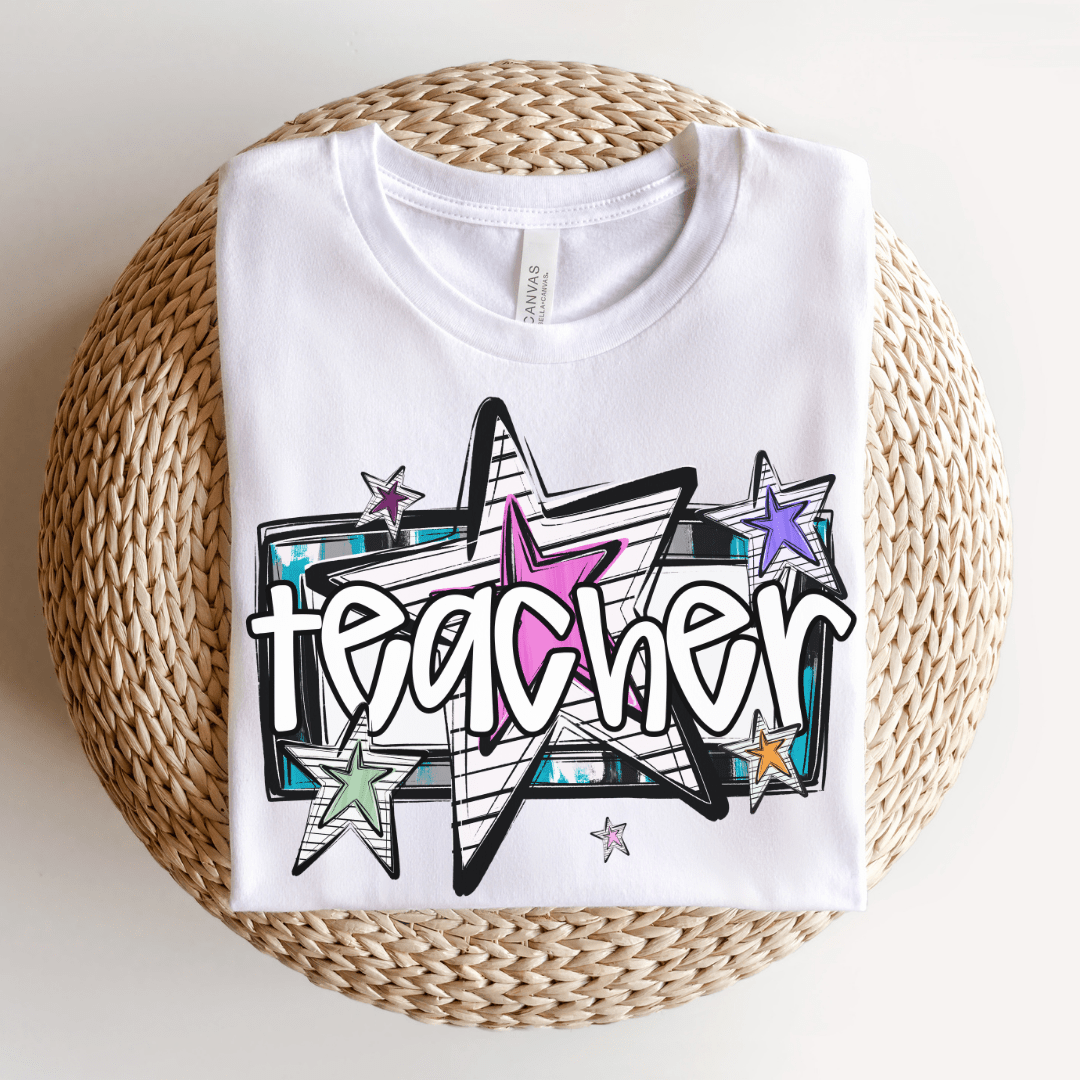 "Teacher Star" Teacher T-shirt - Teacher Care Crate - T-Shirt
