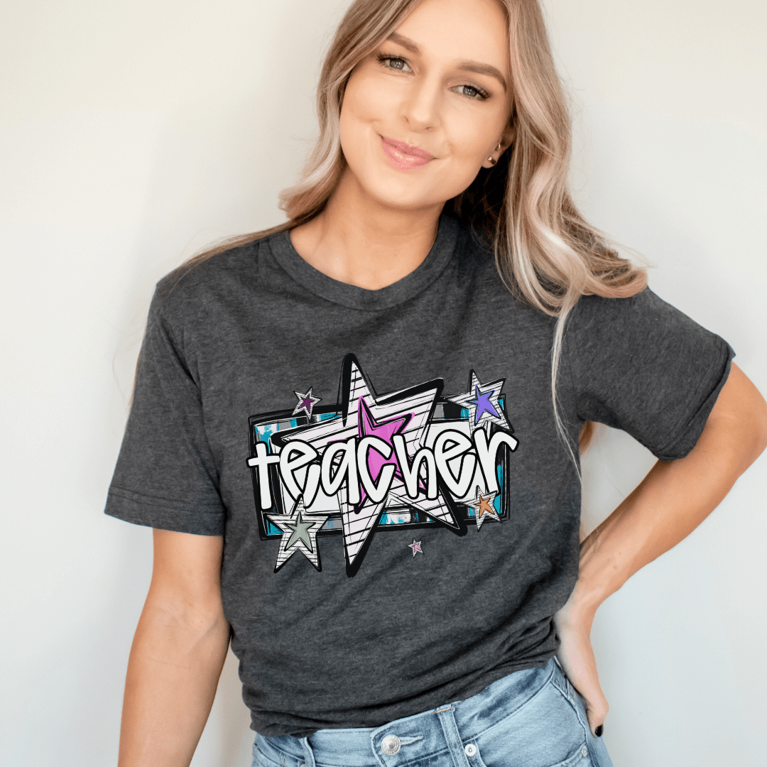 "Teacher Star" Teacher T-shirt - Teacher Care Crate - T-Shirt