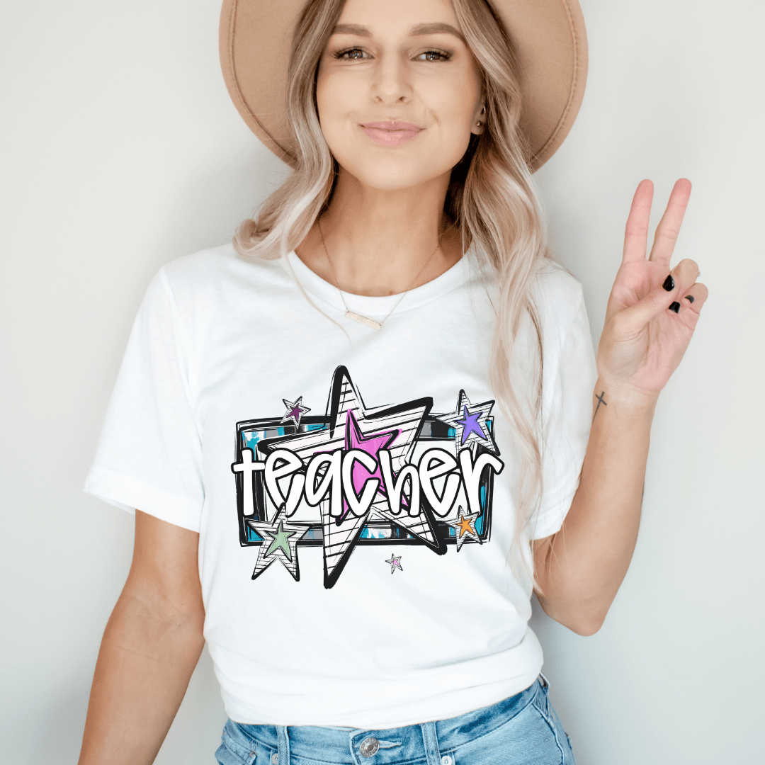 "Teacher Star" Teacher T-shirt - Teacher Care Crate - T-Shirt