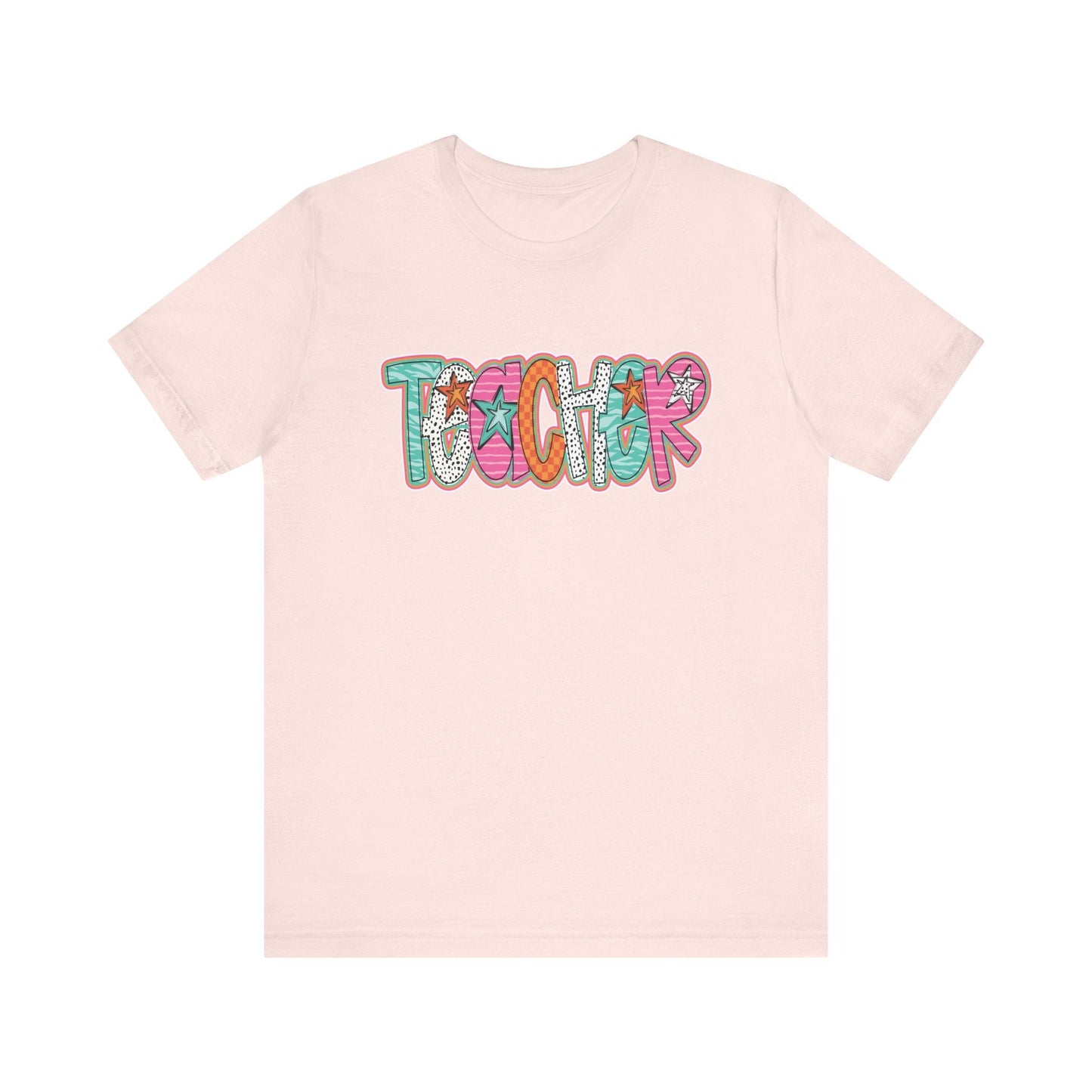 "Teacher Stars & Dots" Teacher T-shirt - Teacher Care Crate - T-Shirt