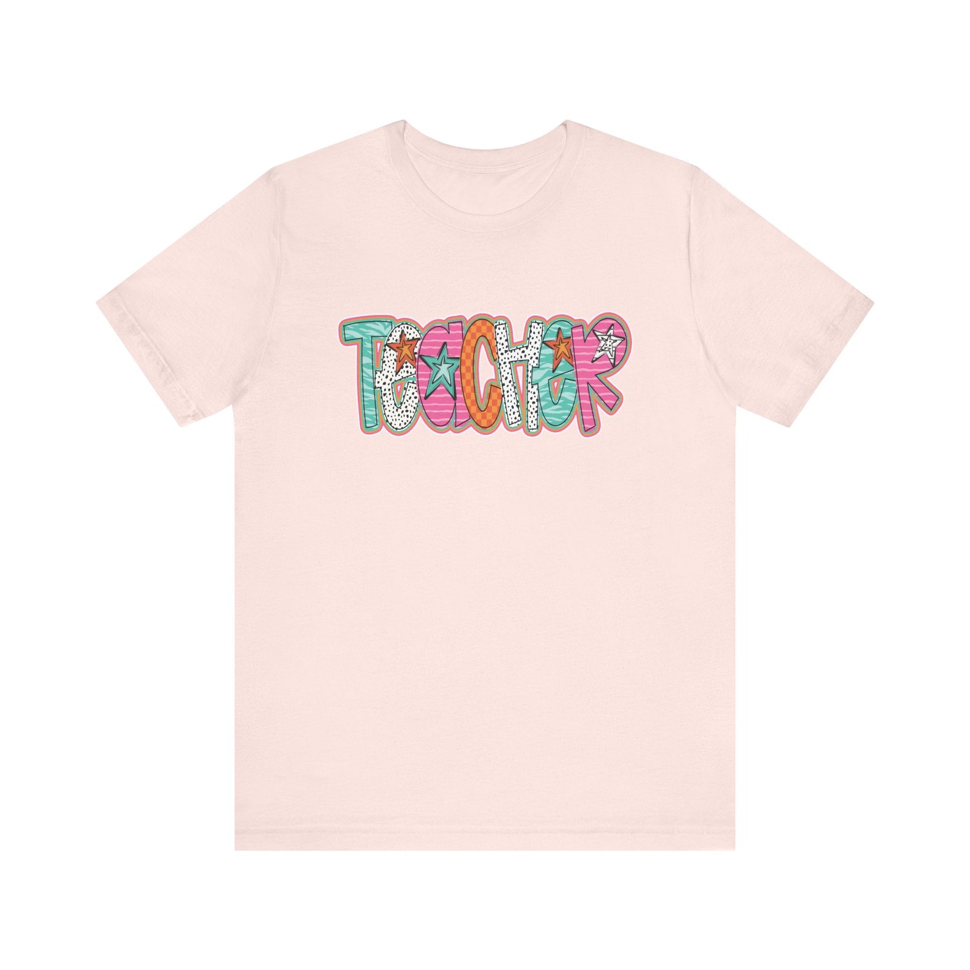 "Teacher Stars & Dots" Teacher T-shirt - Teacher Care Crate - T-Shirt