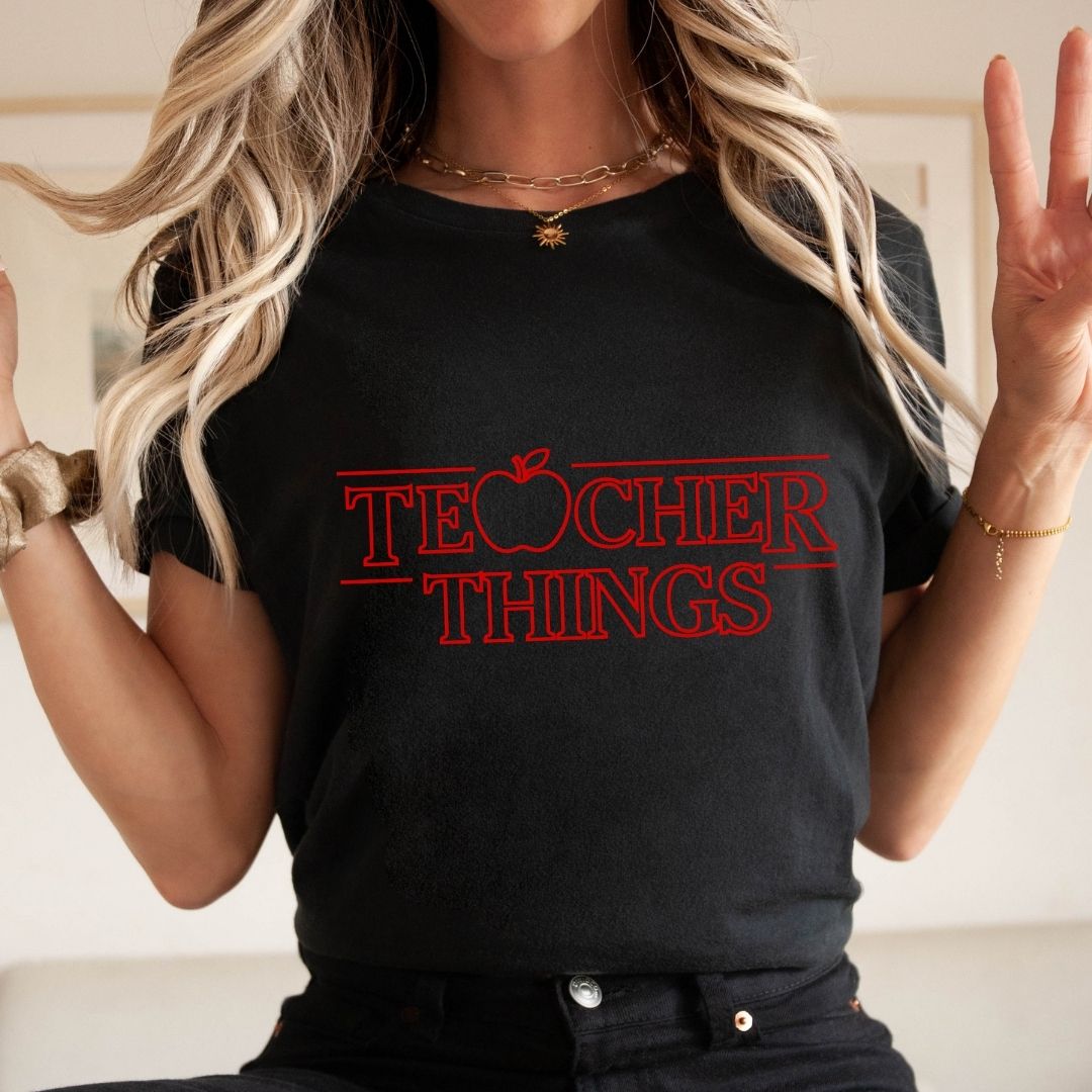 "Teacher Things" Teacher T-shirt - Teacher Care Crate-T-Shirt
