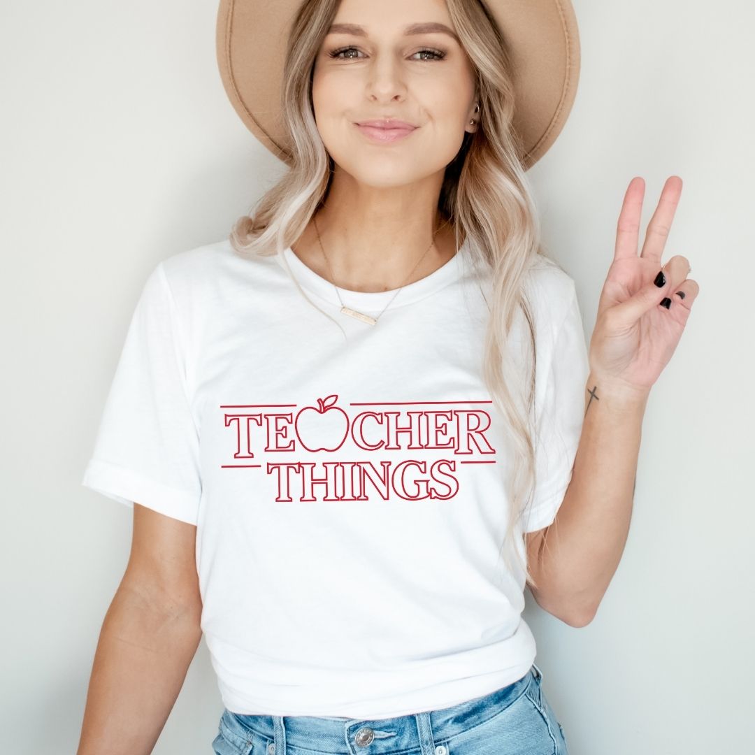 "Teacher Things" Teacher T-shirt - Teacher Care Crate-T-Shirt