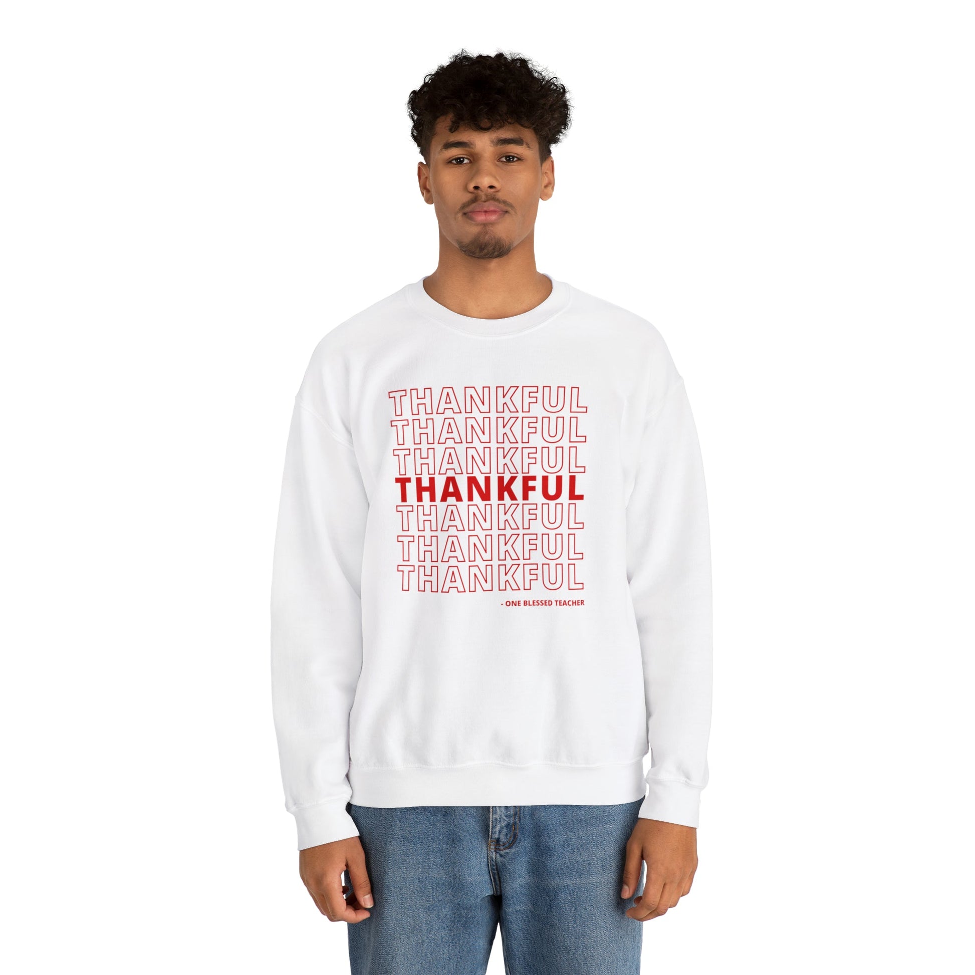 "Thankful & Blessed" Teacher Sweatshirt - Teacher Care Crate - Sweatshirt