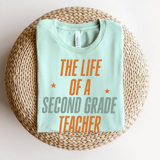 "The Life of a Second Grade Teacher" Swiftie Teacher T-shirt - Teacher Care Crate - T-Shirt