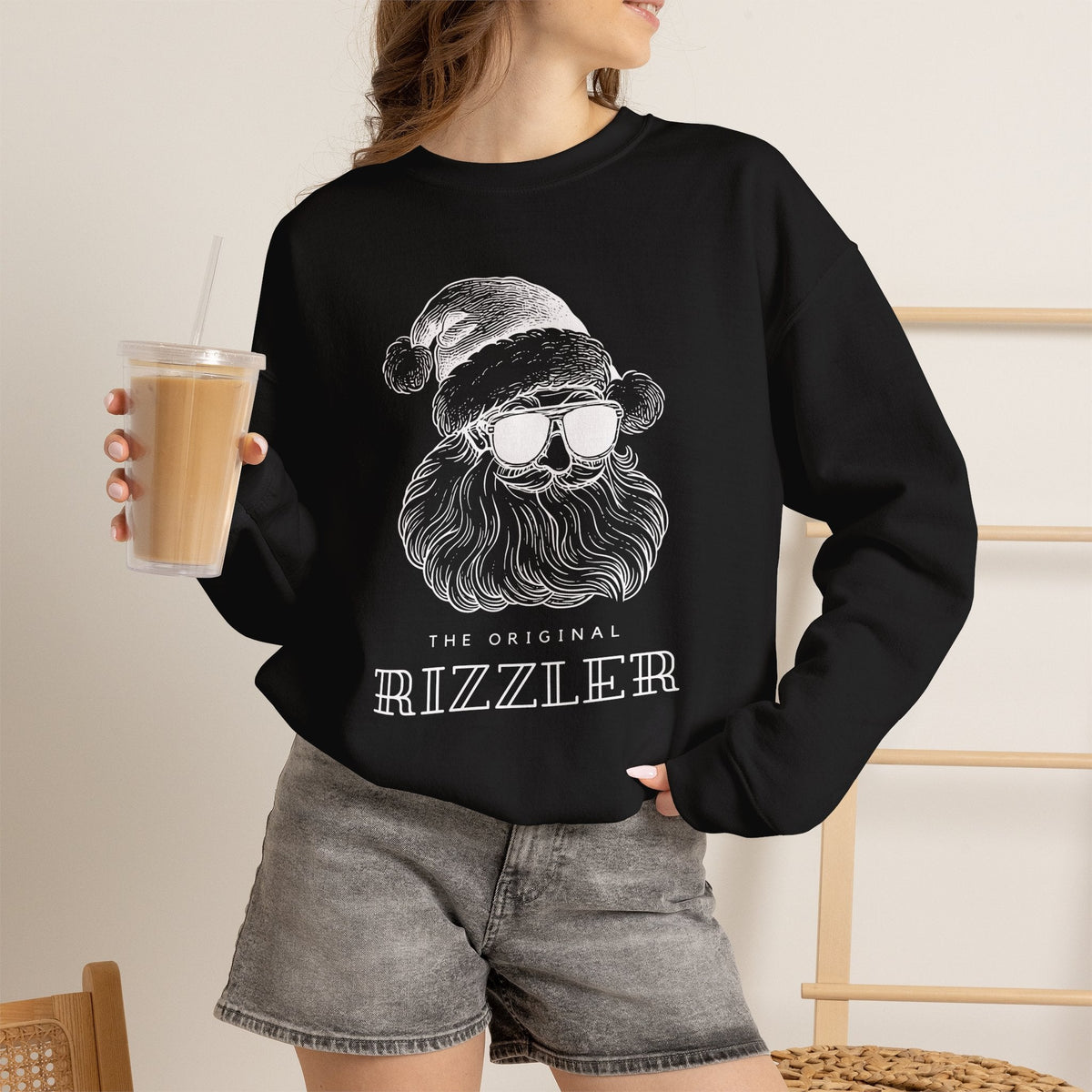 "The Original Rizzler" Santa Teacher Sweatshirt - Teacher Care Crate-Sweatshirt