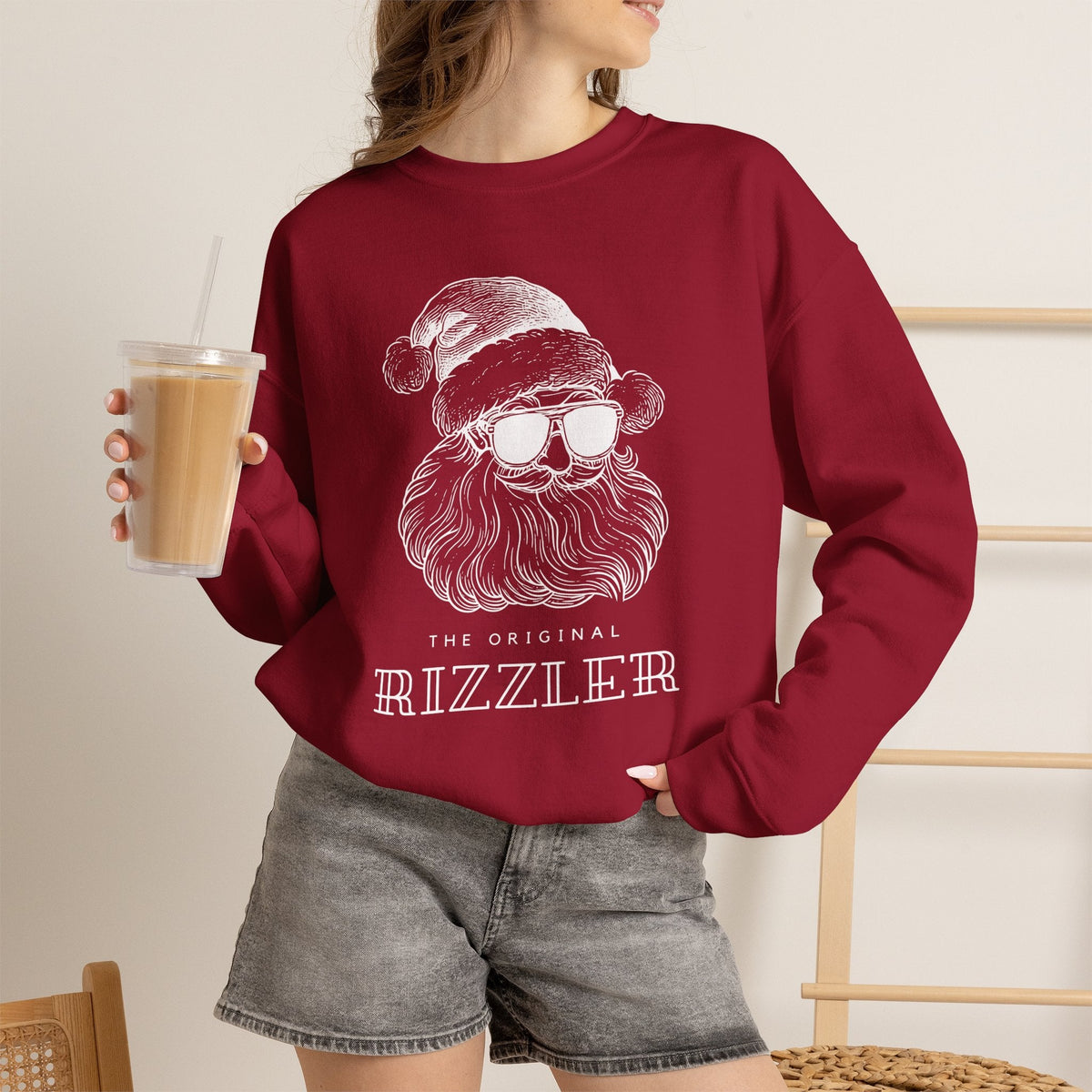 "The Original Rizzler" Santa Teacher Sweatshirt - Teacher Care Crate-Sweatshirt