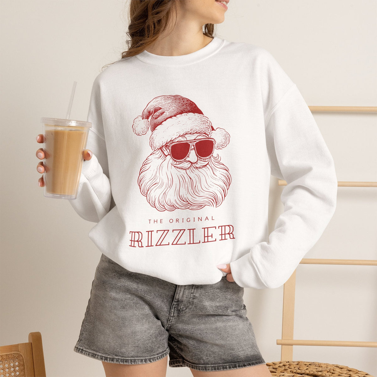 "The Original Rizzler" Santa Teacher Sweatshirt - Teacher Care Crate-Sweatshirt