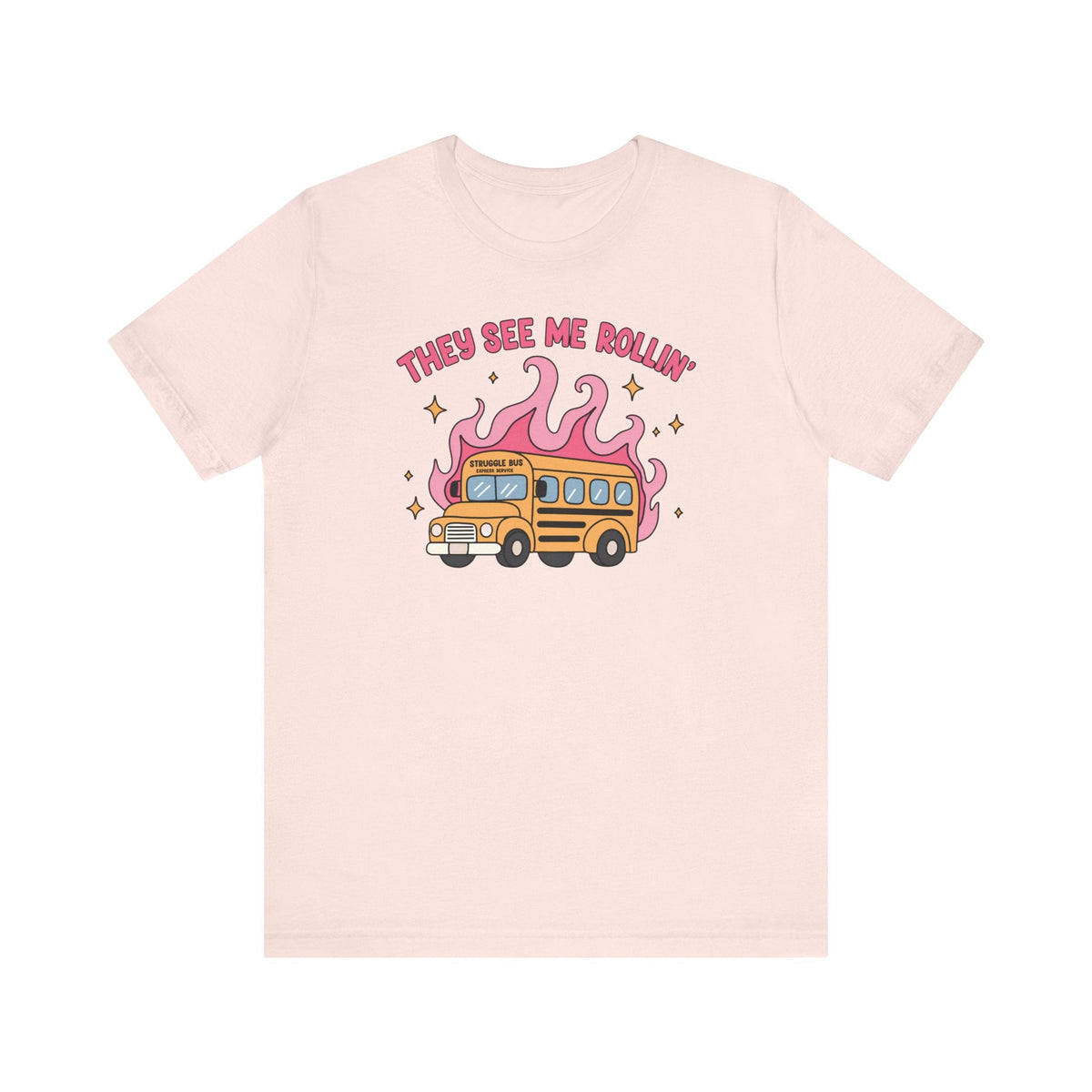 "They See Me Rollin'" Struggle Bus Teacher T-shirt - Teacher Care Crate-T-Shirt