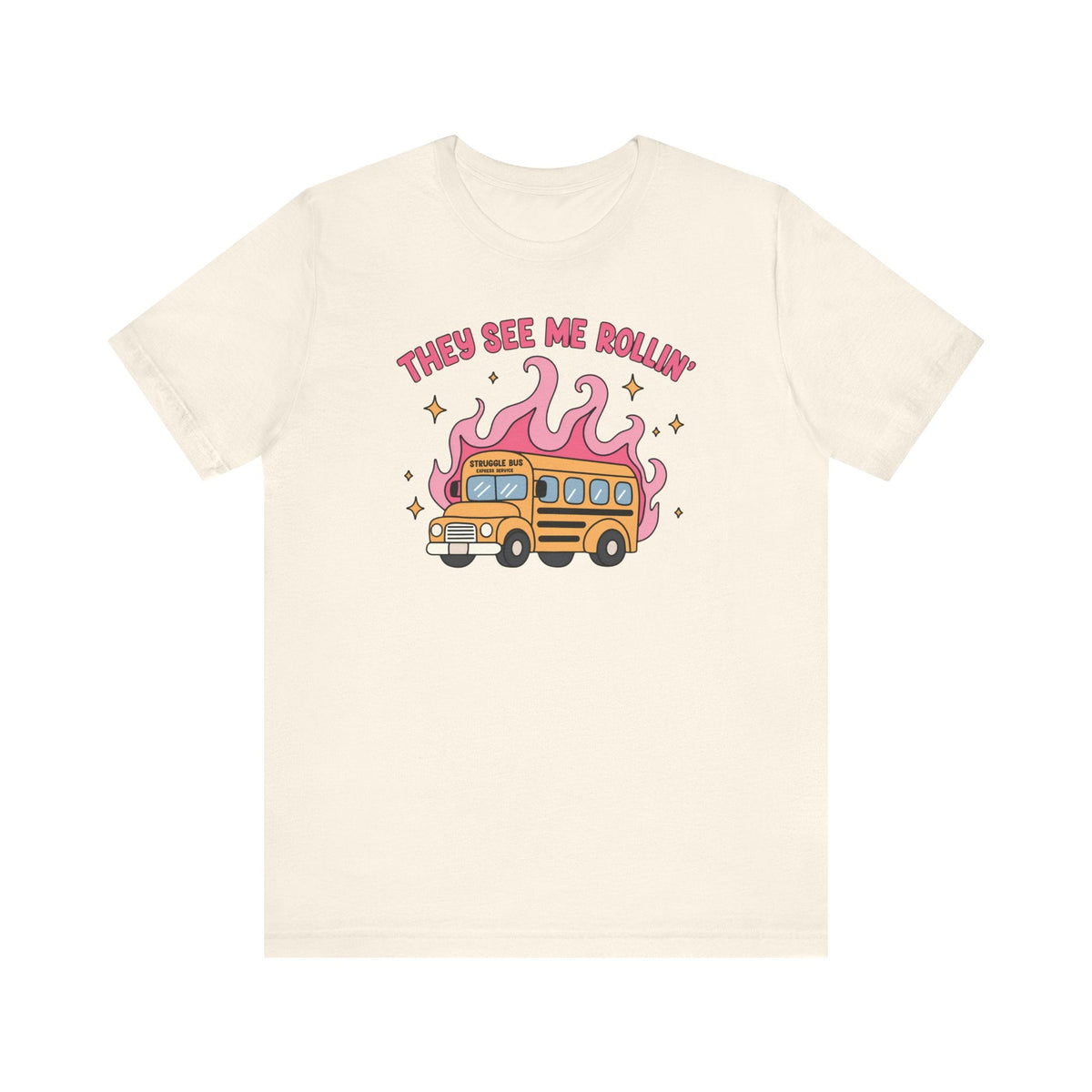 "They See Me Rollin'" Struggle Bus Teacher T-shirt - Teacher Care Crate-T-Shirt