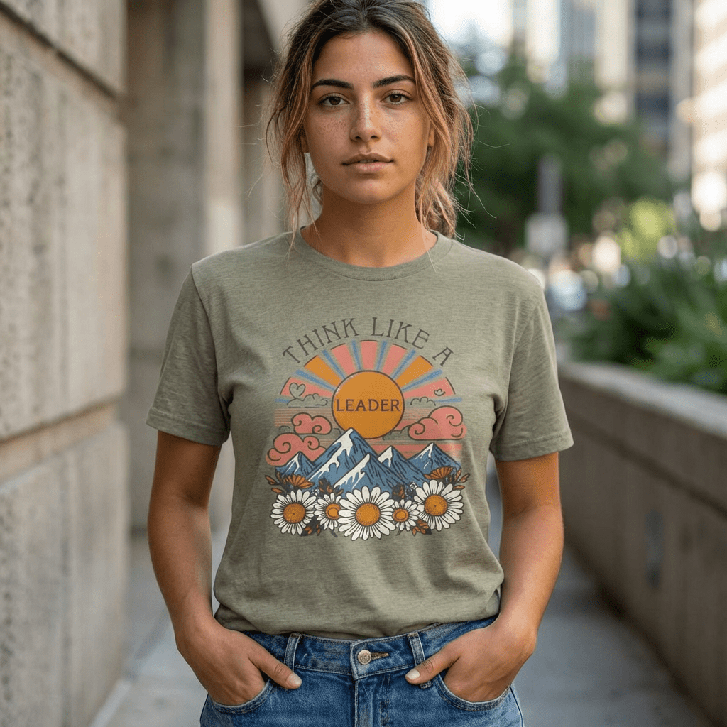 "Think Like A Leader" Teacher T-shirt - Teacher Care Crate - T-Shirt