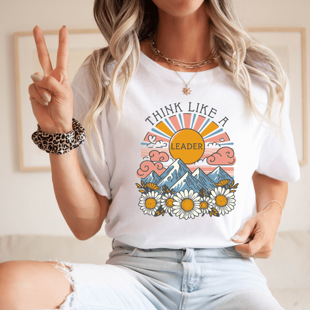 "Think Like A Leader" Teacher T-shirt - Teacher Care Crate - T-Shirt