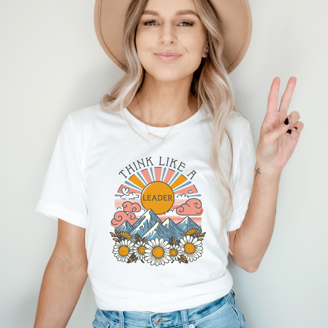 "Think Like A Leader" Teacher T-shirt - Teacher Care Crate - T-Shirt
