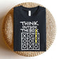 "Think Outside The Box" Teacher T-shirt - Teacher Care Crate-T-Shirt