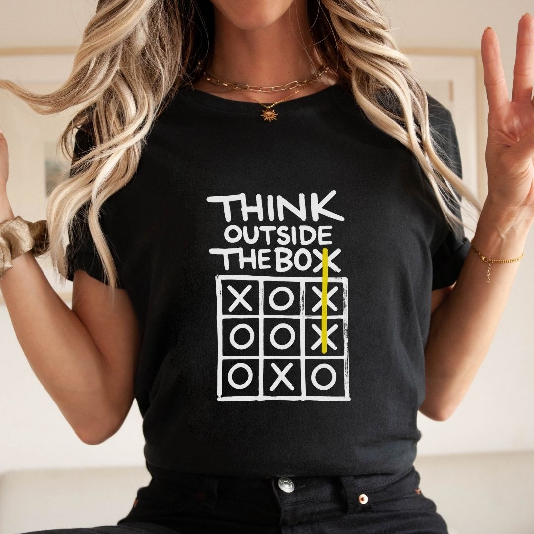 "Think Outside The Box" Teacher T-shirt - Teacher Care Crate-T-Shirt