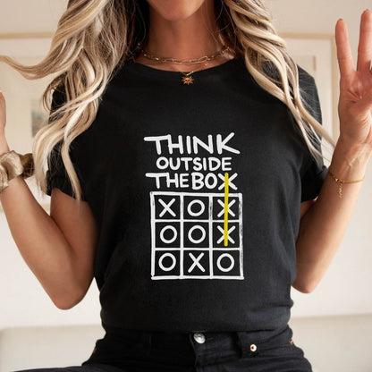 "Think Outside The Box" Teacher T-shirt - Teacher Care Crate-T-Shirt