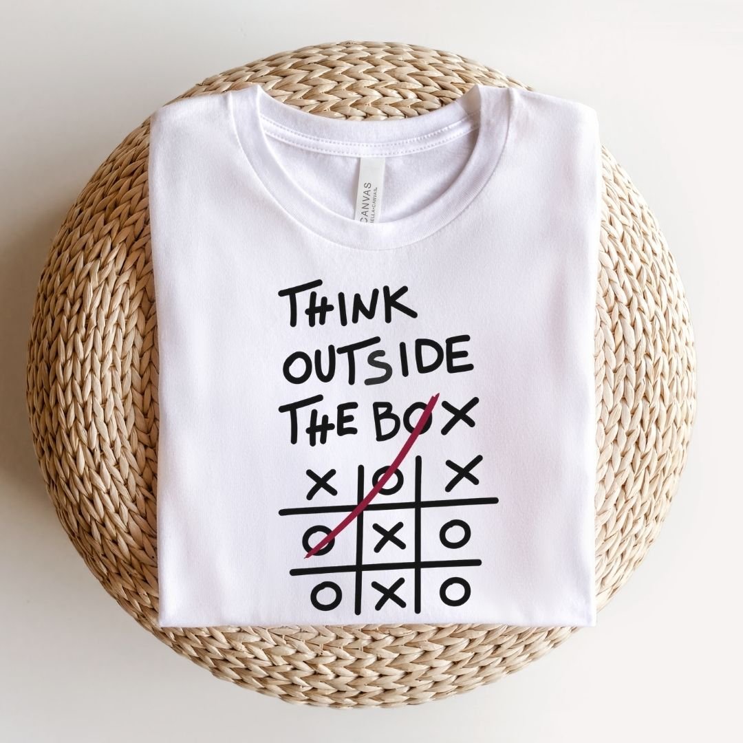 "Think Outside The Box" Teacher T-shirt - Teacher Care Crate-T-Shirt
