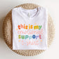 "This Is My Emotional Support T-Shirt" Teacher T-shirt - Teacher Care Crate-T-Shirt
