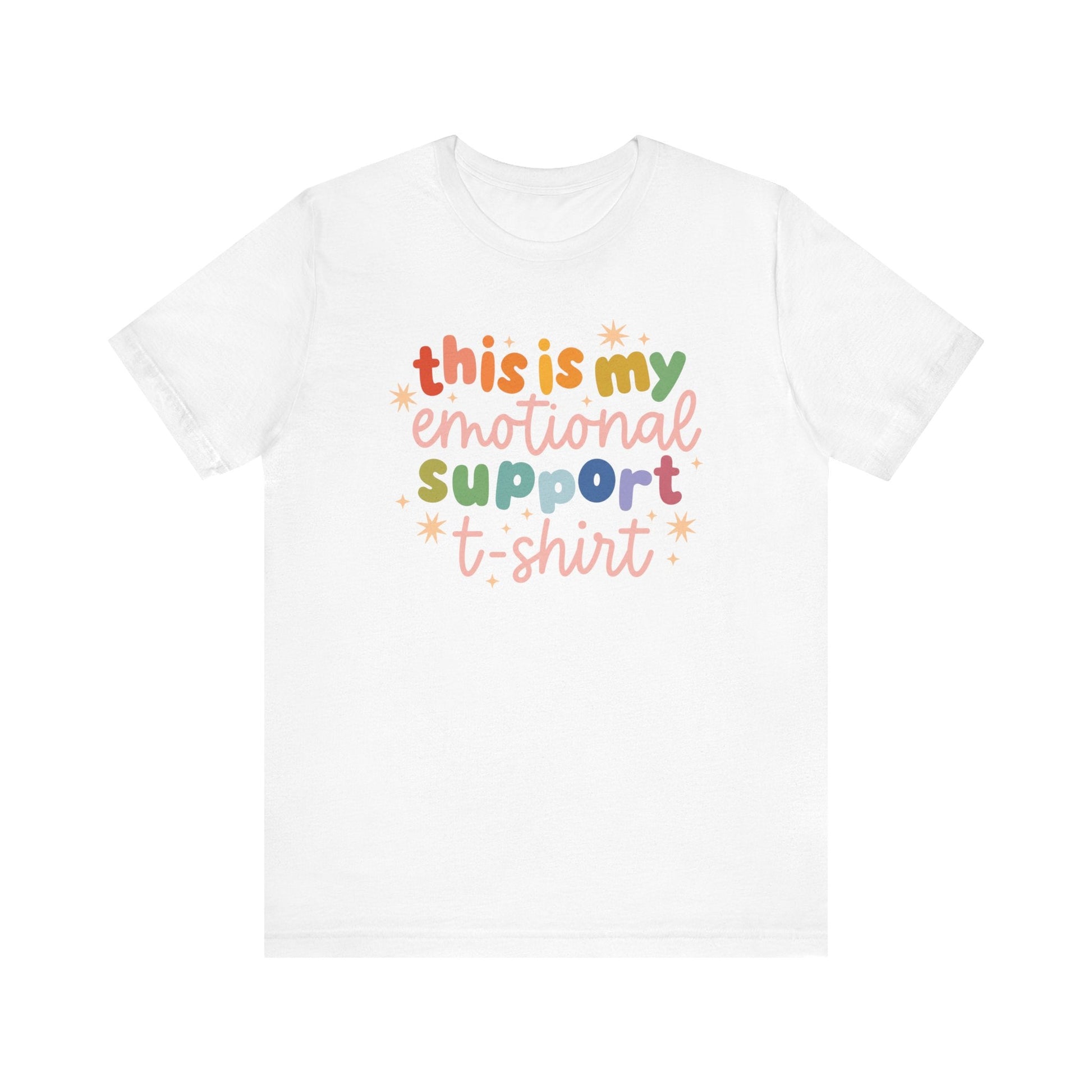 "This Is My Emotional Support T-Shirt" Teacher T-shirt - Teacher Care Crate-T-Shirt