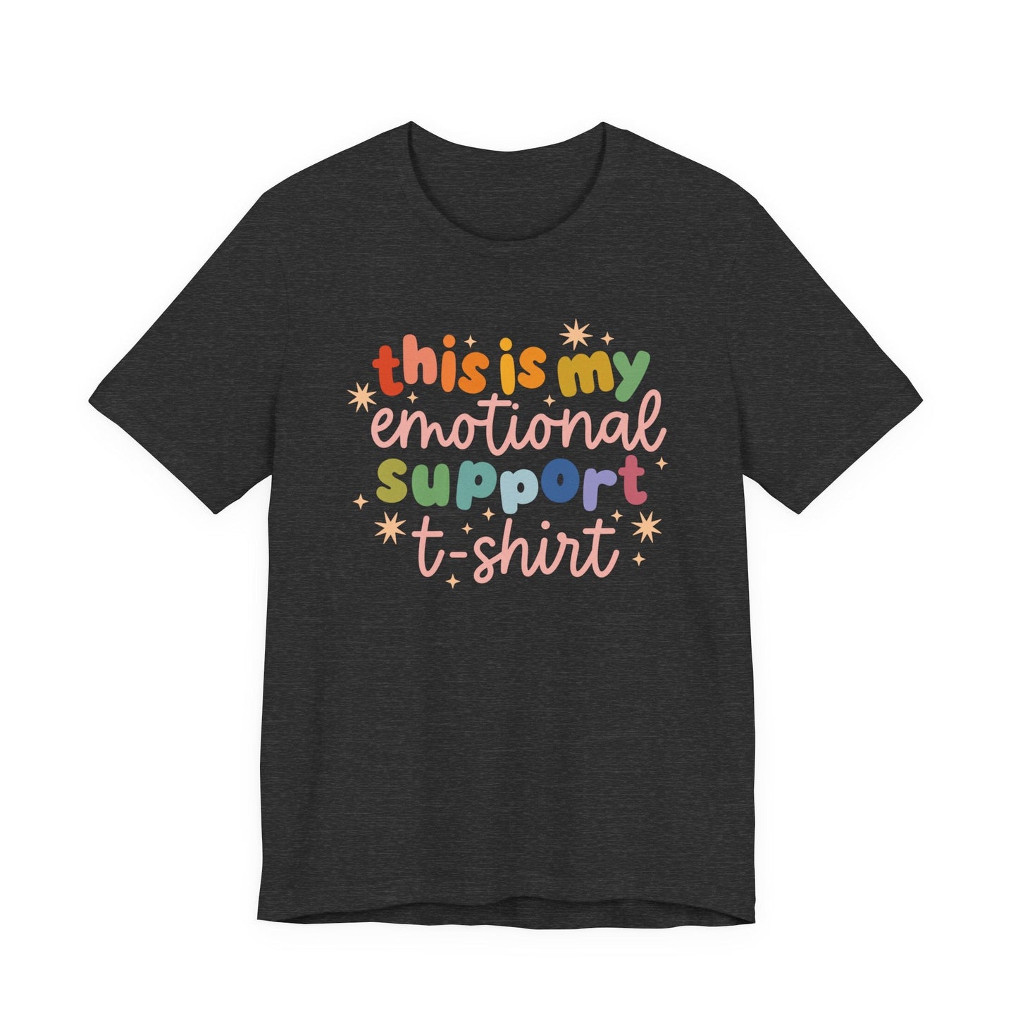 "This Is My Emotional Support T-Shirt" Teacher T-shirt - Teacher Care Crate-T-Shirt