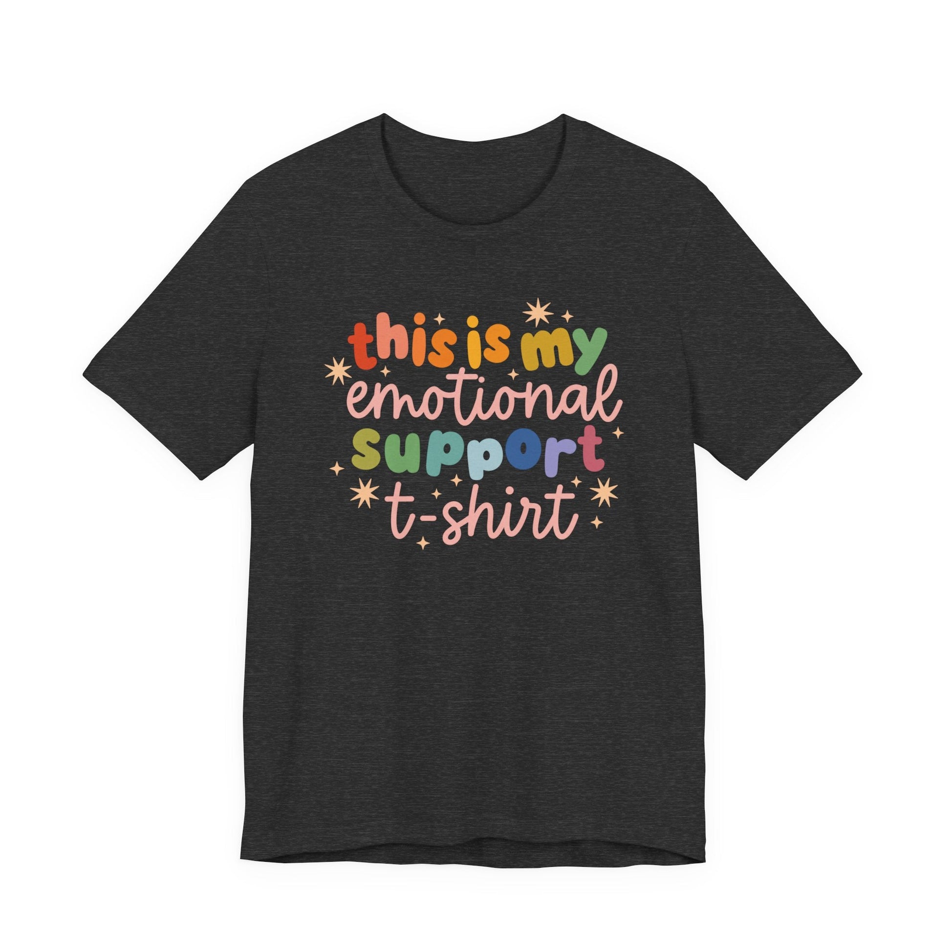 "This Is My Emotional Support T-Shirt" Teacher T-shirt - Teacher Care Crate-T-Shirt