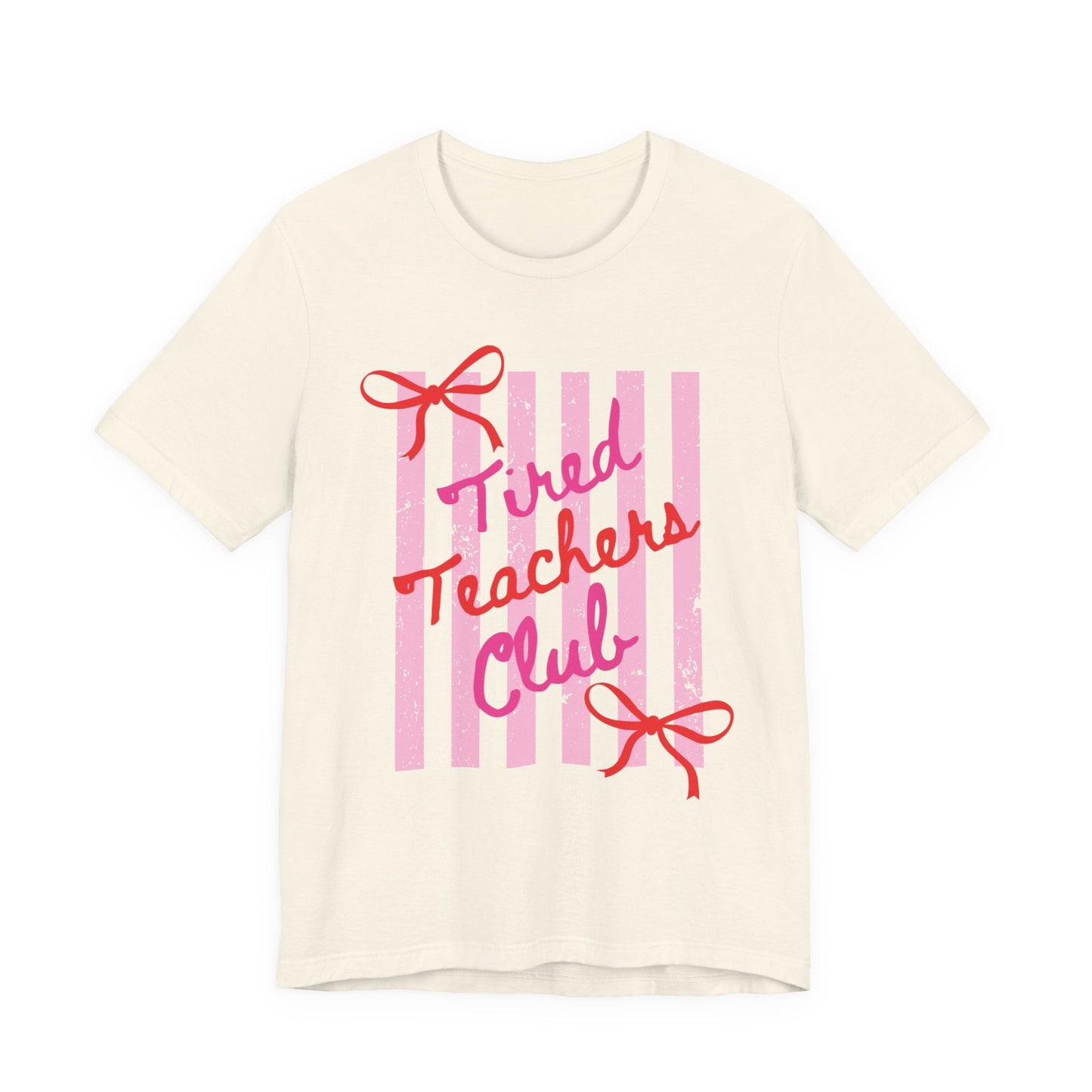 "Tired Teachers Club" Distressed Teacher T-shirt - Teacher Care Crate - T-Shirt