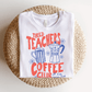 "Tired Teachers Coffee Club" Distressed Teacher T-shirt - Teacher Care Crate - T-Shirt