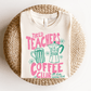 "Tired Teachers Coffee Club" Distressed Teacher T-shirt - Teacher Care Crate - T-Shirt