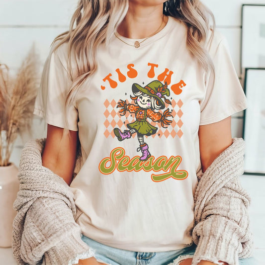 "Tis The Season" Scarecrow Teacher T-shirt - Teacher Care Crate - T-Shirt