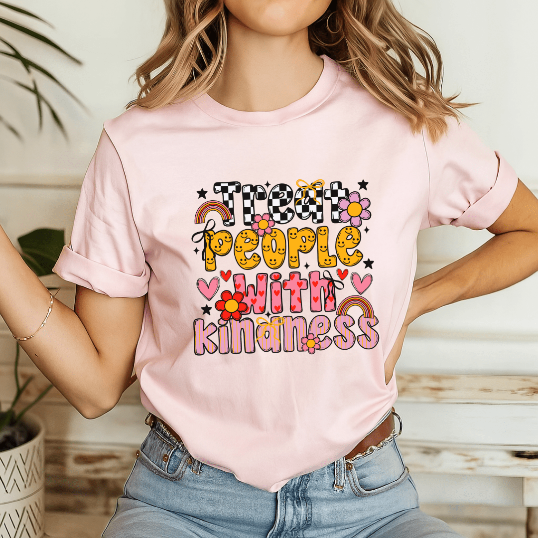 "Treat People With Kindness" Teacher T-shirt - Teacher Care Crate - T-Shirt