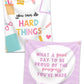 'You Can Do Hard Things' Hanging Tapestry - Teacher Care Crate - 