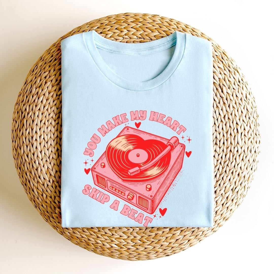"You Make My Heart Skip a Beat" Teacher T-shirt - Teacher Care Crate - T-Shirt
