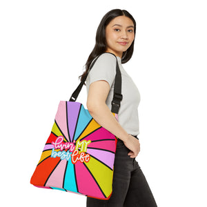 "Livin' My Best Life" Adjustable Tote Bag