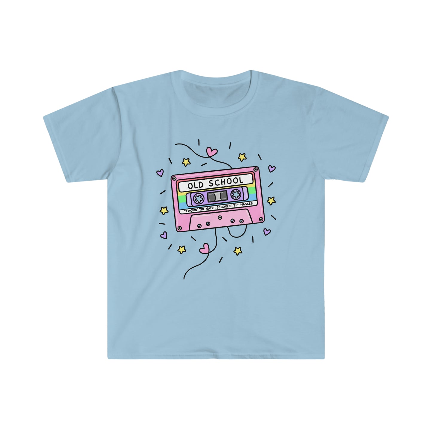 "Old School" 90's Cassette Tape Retro Teacher Shirt