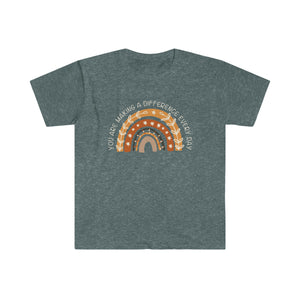 'You are Making a Difference' Rainbow Teacher T-shirt