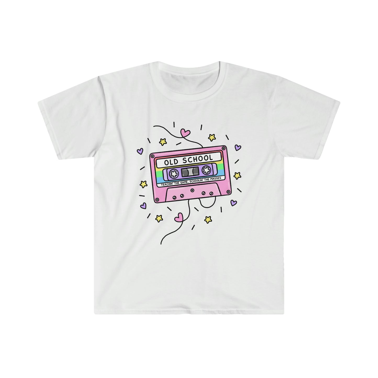 "Old School" 90's Cassette Tape Retro Teacher Shirt