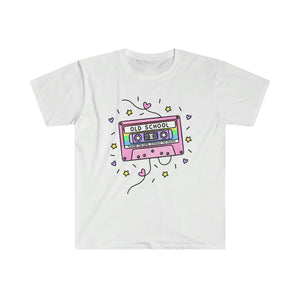 'Old School' 90's Cassette Tape Retro Teacher Shirt