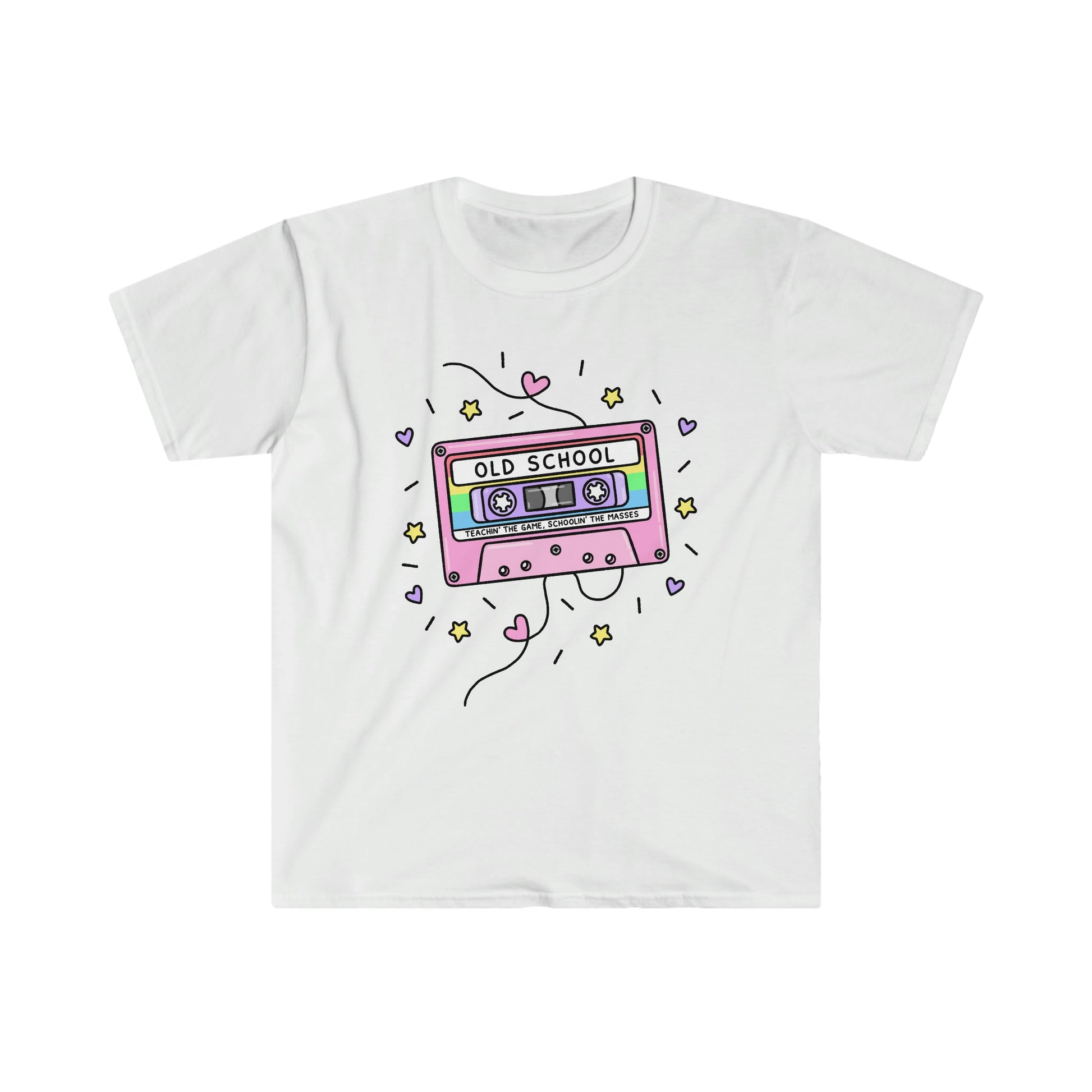"Old School" 90's Cassette Tape Retro Teacher Shirt - Teacher Care Crate - T-Shirt